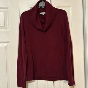 Maroon Cowl Neck Sweater